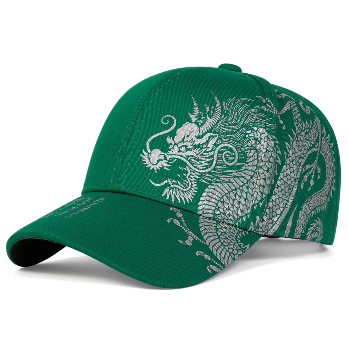Unisex Golden Dragon Printing Snapback Baseball Caps Spring and Autumn Outdoor Adjustable Casual Hats Sunscreen Hat
