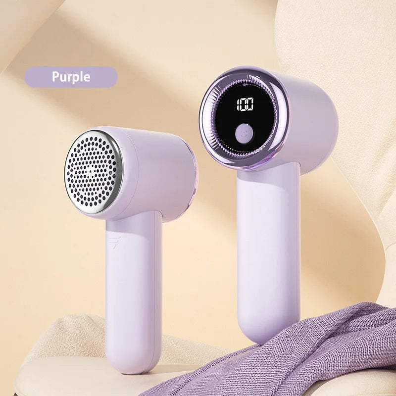 Electric Hair Remover Fabric Shaver Digital Display Portable Cordless Usb Rechargeable For Socks Sweater Sofa Quick Lint Trimmer