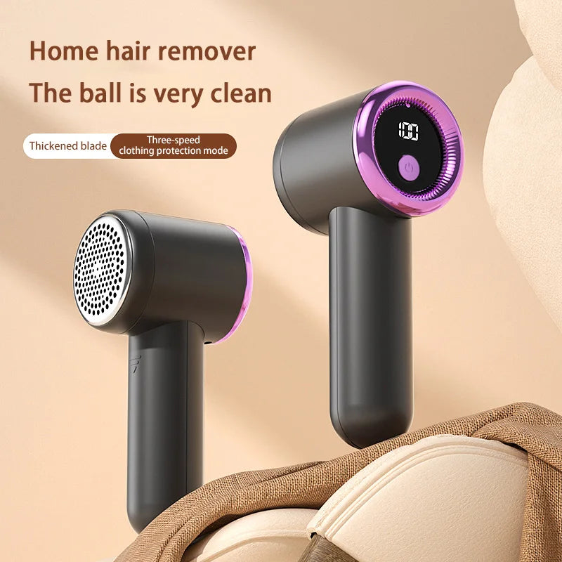 Electric Hair Remover Fabric Shaver Digital Display Portable Cordless Usb Rechargeable For Socks Sweater Sofa Quick Lint Trimmer