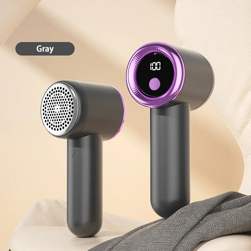 Electric Hair Remover Fabric Shaver Digital Display Portable Cordless Usb Rechargeable For Socks Sweater Sofa Quick Lint Trimmer