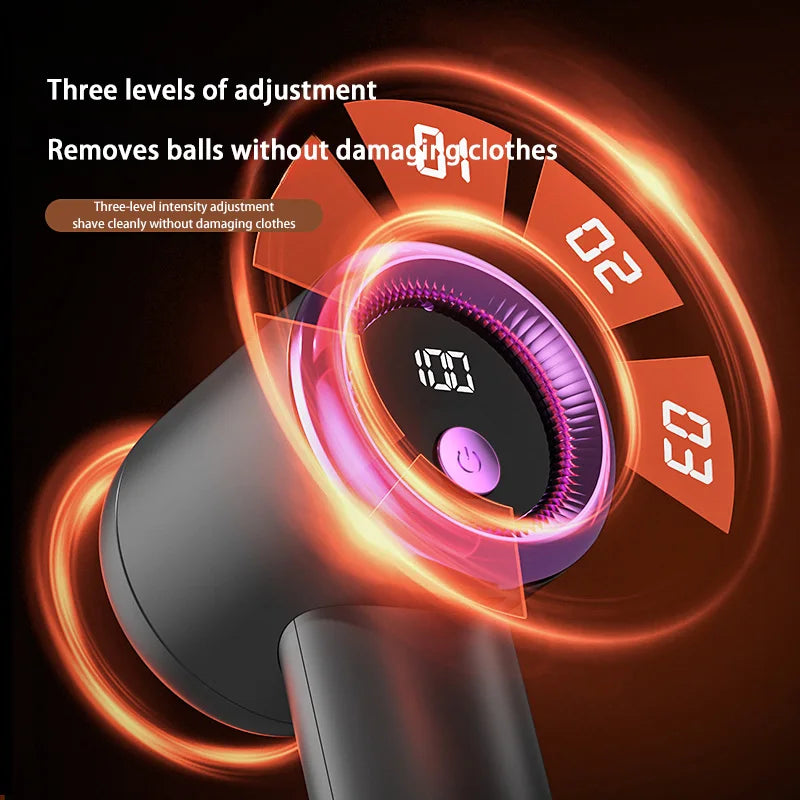 Electric Hair Remover Fabric Shaver Digital Display Portable Cordless Usb Rechargeable For Socks Sweater Sofa Quick Lint Trimmer