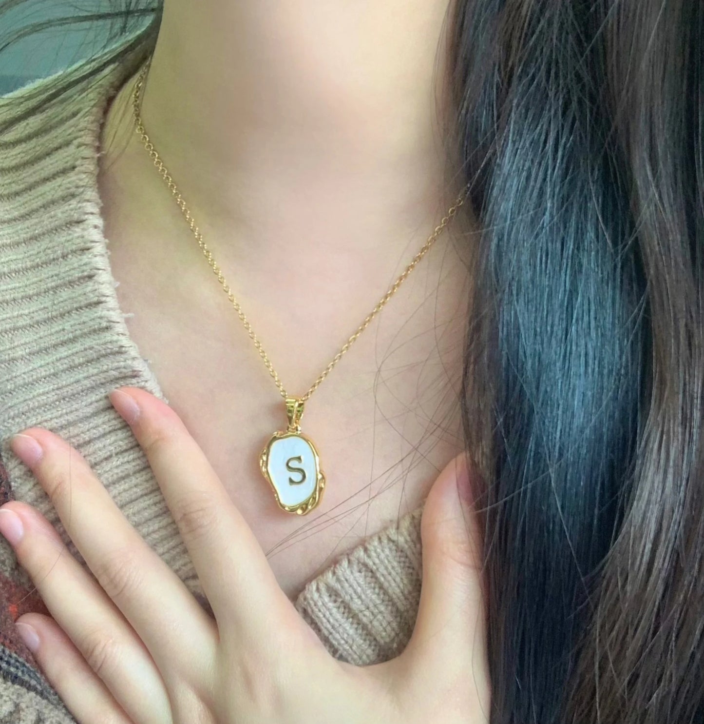Y2K 26 Letter Pendant Necklaces for Women Alphabet A-Z Initials Sweet Cool Girl Punk Necklace Aesthetic Stainless Steels Jewelry