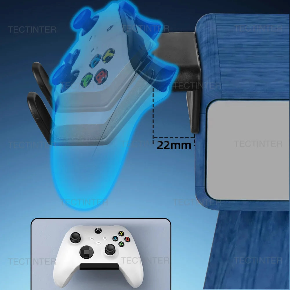 For Switch Pro/PS5/PS4/Xbox One Controller Gamepad Wall Mount Hanging Bracket Headphone Headset Stand Holder Gaming Accessories