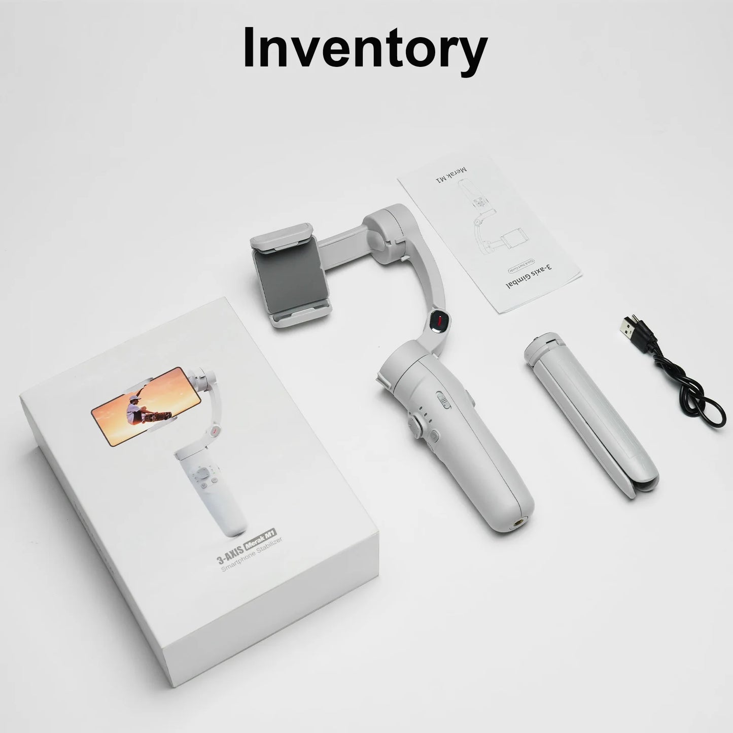 M1 Gimbal Handheld Stabilizer Selfie Stick Holder Shake Video Record 3-Axis Stabilizer For Xiaomi iPhone Cellphone Smartphone