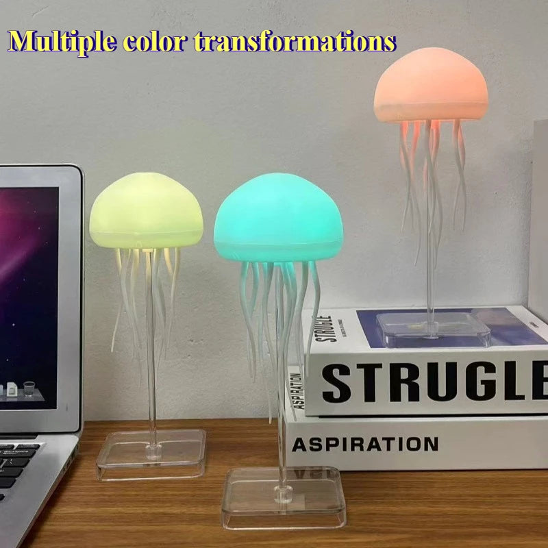 The New Light Is Full Color Gradient and Long-lasting, and The Voice-controlled Jellyfish Lamp Atmosphere