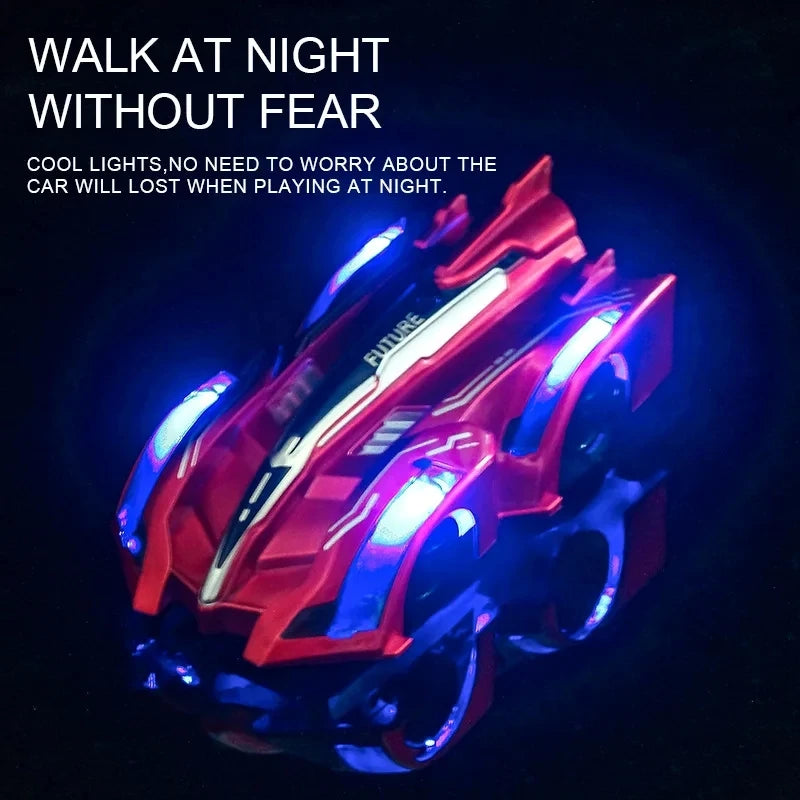 Children Climbing Remote Control Cars Cool Dependence On Wall Racing Toy Cars Little Boy Gifts