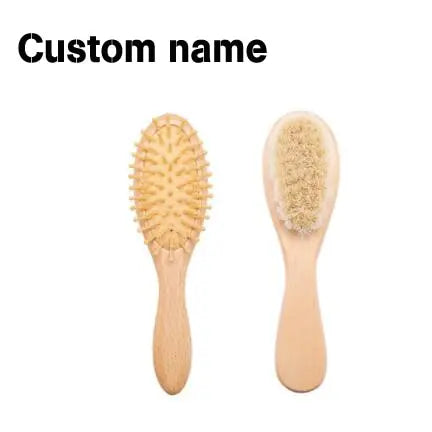 Personalized Hairbrushes Engrave Infant Name Wooden Newborn Hair Comb Gifts Birthday Present Christmas Present