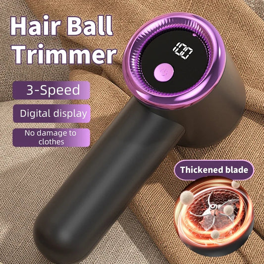 Electric Hair Remover Fabric Shaver Digital Display Portable Cordless Usb Rechargeable For Socks Sweater Sofa Quick Lint Trimmer