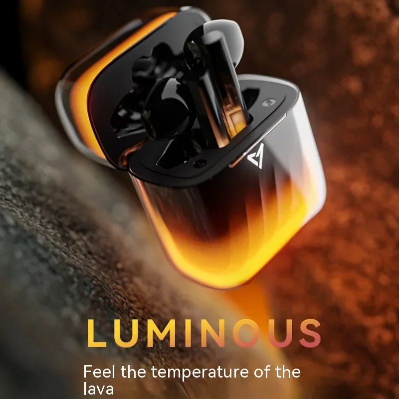 Liup Lp1 Bluetooth Wireless Earphone Luminous Quicksand Earbuds Custom Gaming Noise Reduction Headphones Low Latency Earphones