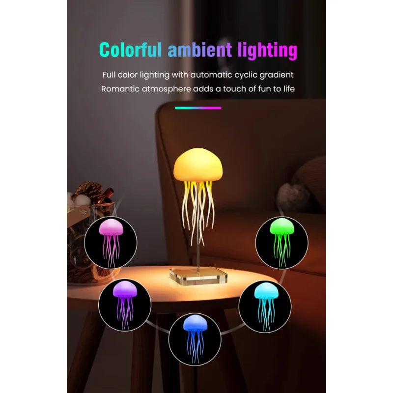 The New Light Is Full Color Gradient and Long-lasting, and The Voice-controlled Jellyfish Lamp Atmosphere