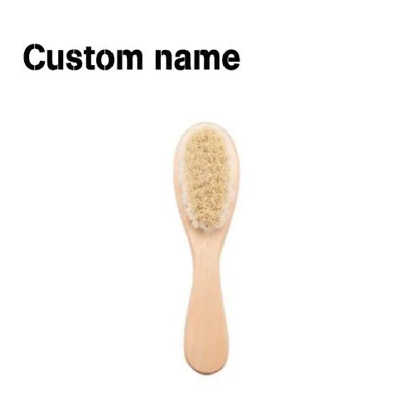 Personalized Hairbrushes Engrave Infant Name Wooden Newborn Hair Comb Gifts Birthday Present Christmas Present